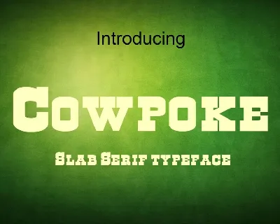 Cowpoke font