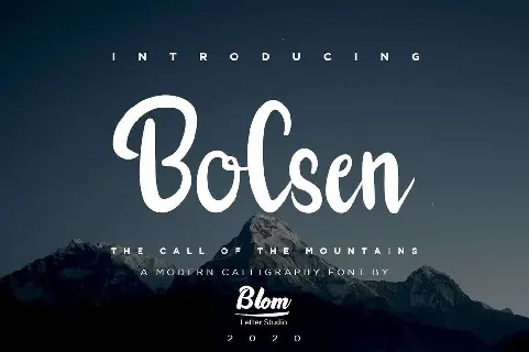 Bolsen Script font