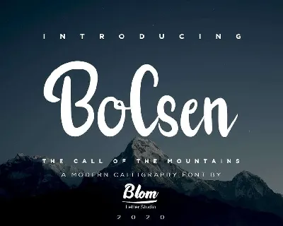 Bolsen Script font