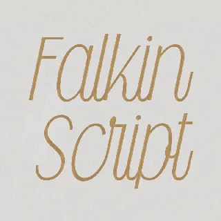 Falkin Script PERSONAL font