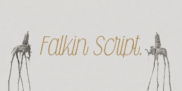 Falkin Script PERSONAL font