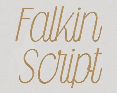 Falkin Script PERSONAL font
