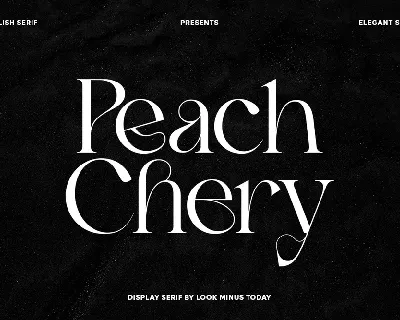 Peach Chery font