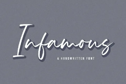 Infamous font