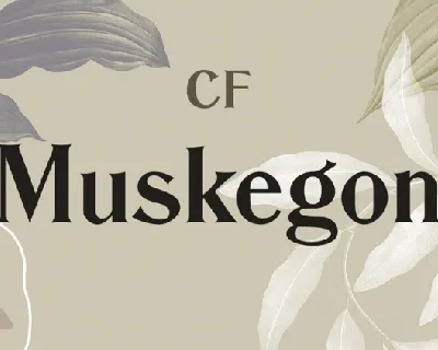 Muskegon CF font