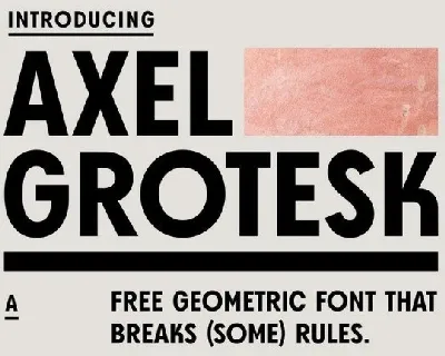 Axel Grotesk Sans Serif font
