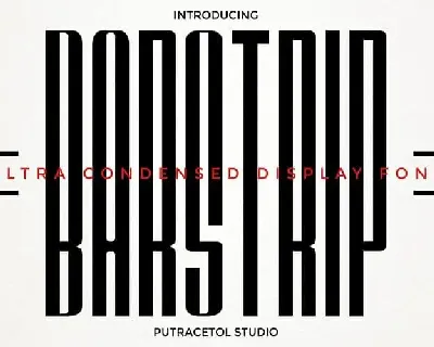 BARSTRIP Ultra Condensed font