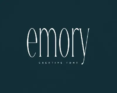 Emory font