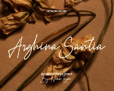 Arghina Santia font