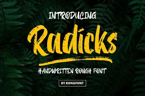 Radicks font