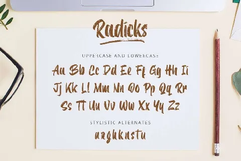 Radicks font