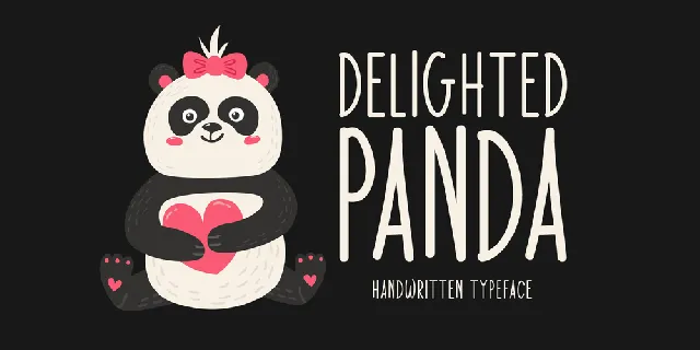 Delighted Panda font