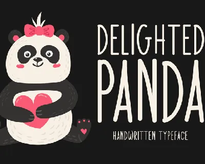 Delighted Panda font