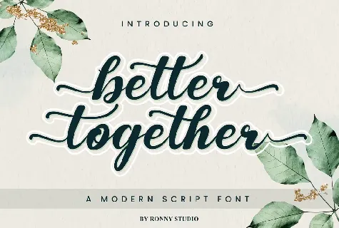 Better Together font