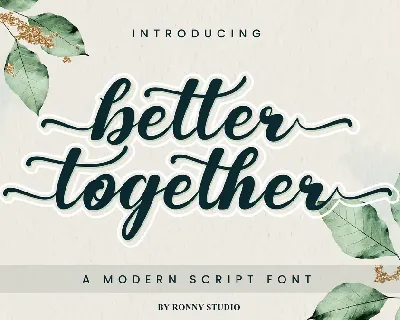 Better Together font