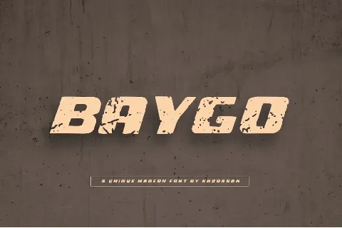 Baygo font
