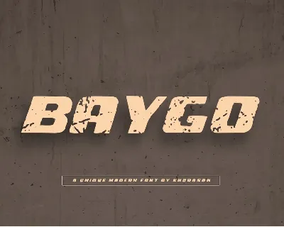 Baygo font