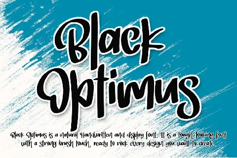 Black Optimus - Personal Use font