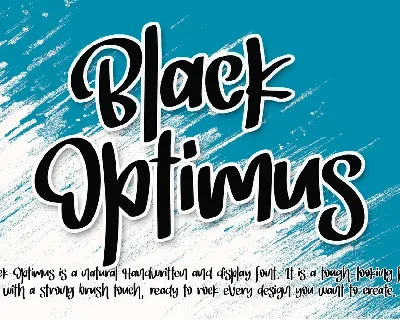 Black Optimus - Personal Use font