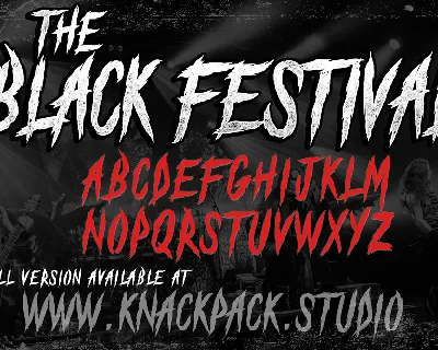 The Black Festival_DEMO font