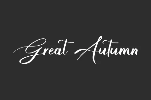 Great Autumn font