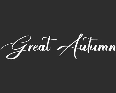 Great Autumn font