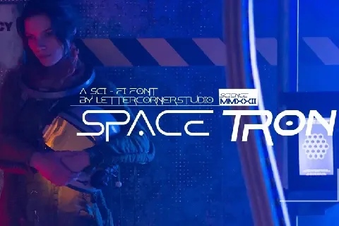 Spacetron font