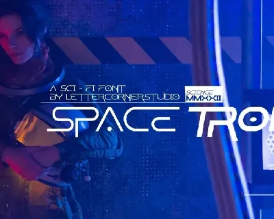 Spacetron font