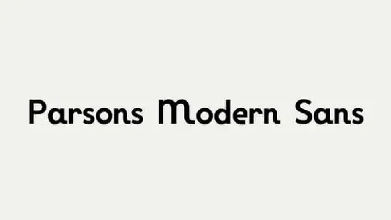 Parsons Modern Sans font