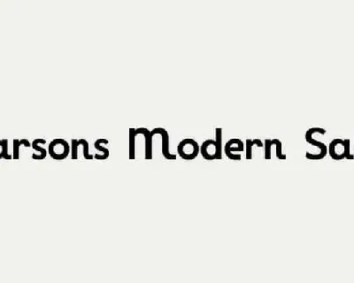 Parsons Modern Sans font