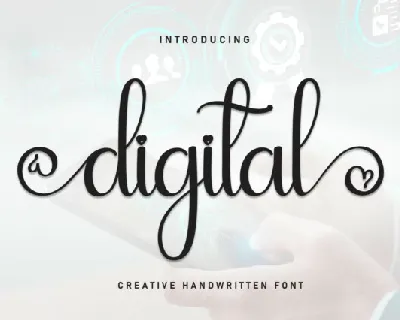 Digital Script font