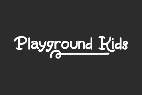 Playground Kids Demo font