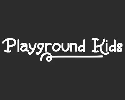 Playground Kids Demo font