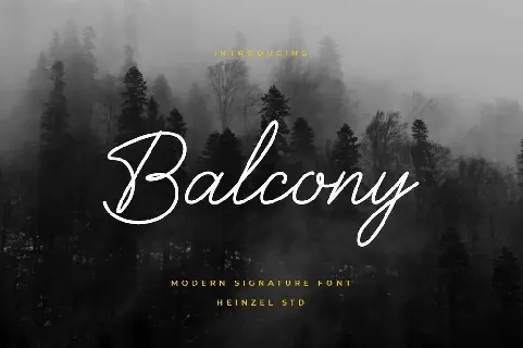 Balcony Signature font