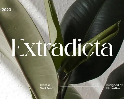 Extradicta font