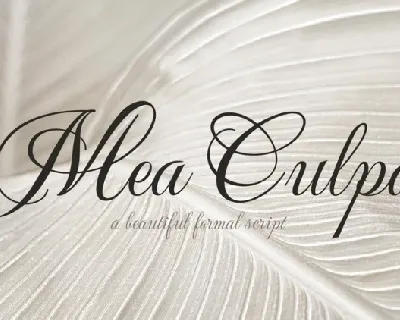 Mea Culpa font