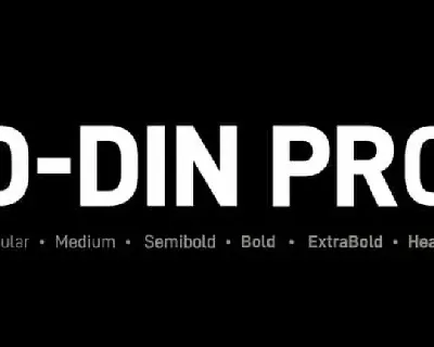 D-DIN PRO Sans Serif Family font