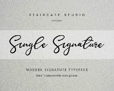 Single Signature font