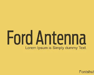 Ford Antenna font