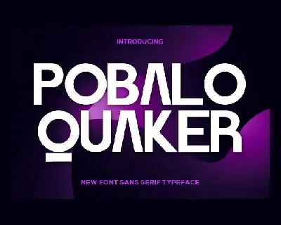 Pobalo Quaker font