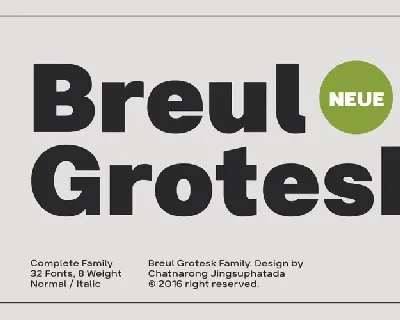 Breul Grotesk Family font