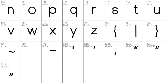 Handorty font