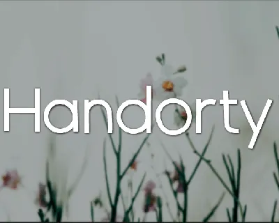 Handorty font