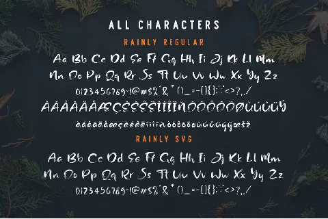 Rainly font