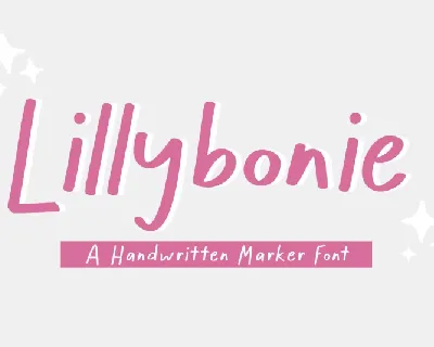 Lillybonie font