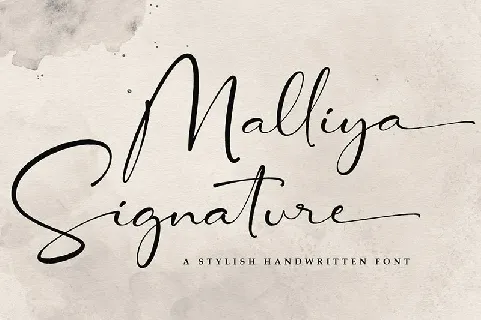 Malliya Signature font
