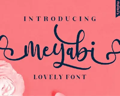 Meyabi Script font