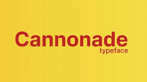 Cannonade Sans Serif font