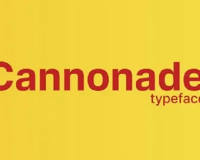 Cannonade Sans Serif font