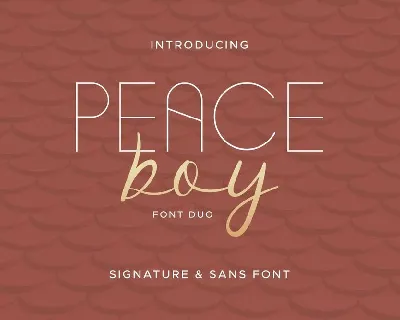 Peace Boy Duo font